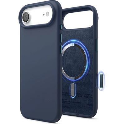 elago Силиконов (TPU) калъф с MagSafe за iPhone 17 Air - Elago Magnetic Soft Silicone Case (тъмносин) (ES17MSSC66AIR-JIN)