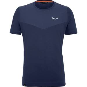 Salewa Тениска Salewa Men's Lavaredo Hemp Short-Sleeve Performance T-Shirt - Navy Blazer