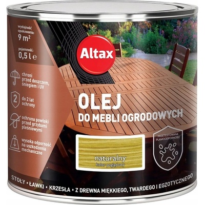 ALTAX OLEJ NA ZAHRADNÍ NÁBYTEK PŘÍRODNÍ 0,5L