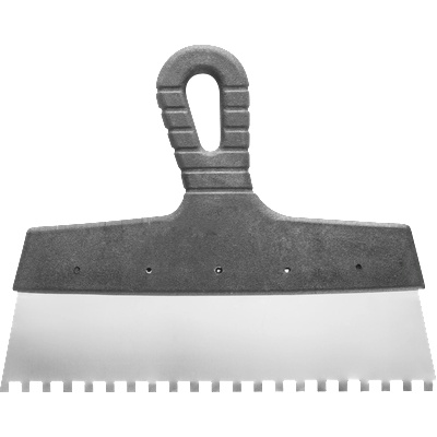 HARDY ШПАКЛА С ГРЕБЕН hardy 25см ЗЪБ 6х6мм ПЛАСТМ. ДРЪЖКА (0820-622506)