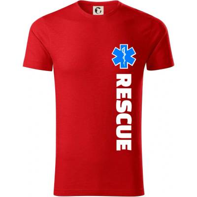 Rescue pro záchranáře triko z organické bavlny červená