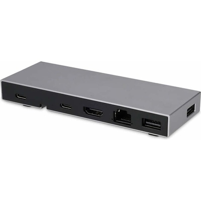 LMP USB-C Compact Dock 2 - мултифункционален хъб за свързване на допълнителна периферия за компютри с USB-C (тъмносив)