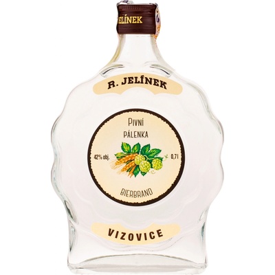 Rudolf Jelínek Pivná Pálenka 42% 0,7 l (čistá fľaša)
