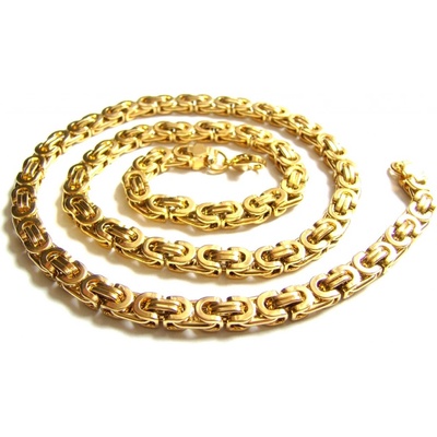 Steel Jewelry Řetízek pozlazecný z chirurgické oceli NH131204