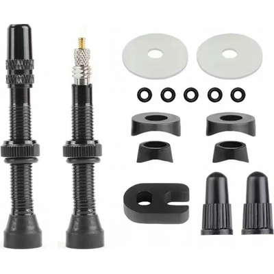 TUBOLIGHT Ventilátory Tubeless Presta 50mm Black MOSADZNÁ