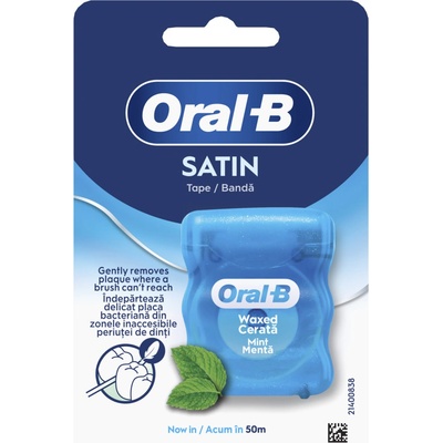 Oral-B Восъчен конец за зъби Satin, мента, 50 m
