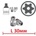 JGM Torx t100 с дупка l30мм на вложка 1/2" ; jbm 10048