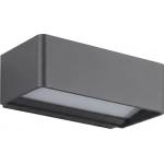  Led външно стенно осветително тяло led/13w/230v ip65 черно (p7642)