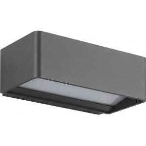  Led външно стенно осветително тяло led/13w/230v ip65 черно (p7642)