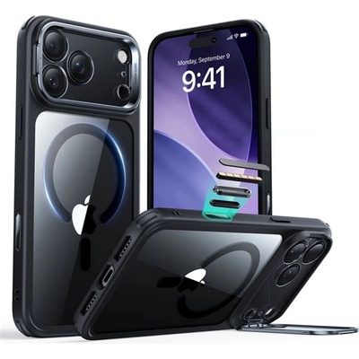 ESR iPhone 17 Pro Max ESR CLASSIC HYBRID Силиконов удароустойчив протектор за телефон, MagSafe, черен GP-174879 (GP-174879)