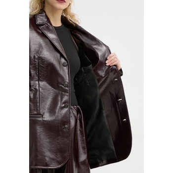 Herskind Сако Herskind Maison в бордо с едно копче с изчистен дизайн 5315149 (5315149)