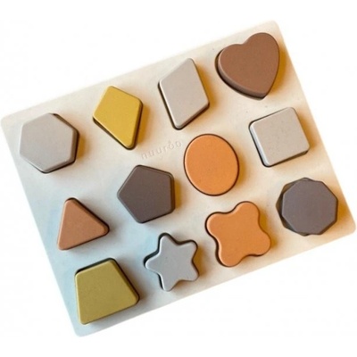 NUUROO Bowie Silikonové puzzle Brown mix