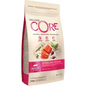 Wellness core Котка Стерилизирана Сьомга 4 кг