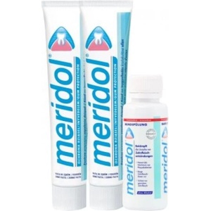 Meridol Duopack 2x75 ml паста за зъби + вода за уста 100 ml безплатно (IP3509)