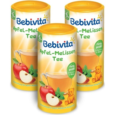 Bebivita Jablečno meduňkový čaj instantní 3 x 200 g