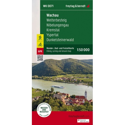 Wachau, Wander-, Rad- und Freizeitkarte 1:50.000, freytag & berndt, WK 0071