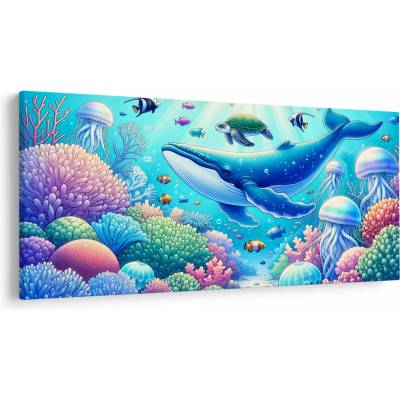 Obraz – Podvodný svet, jednodielne 200x100 cm