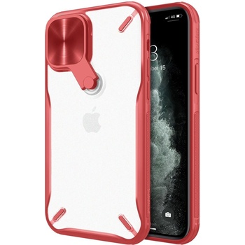 Pouzdro Nillkin Cyclops Case durable phone case with a camera cover and foldable kickstand iPhone 12 Pro / iPhone 12 red