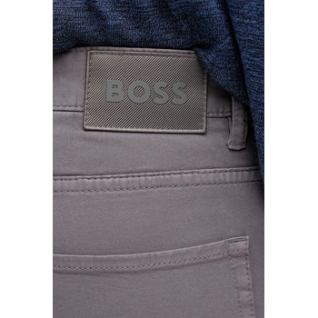 HUGO BOSS Панталон BOSS H-Delaware5 мъжки в сиво с кройка по тялото 50543883 (50543883)