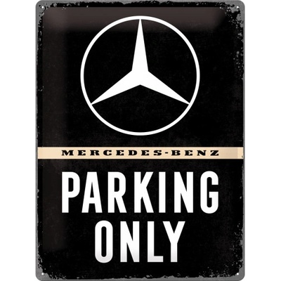 Postershop Plechová cedule: Mercedes-Benz Parking Only - 40x30 cm