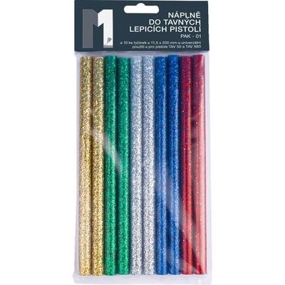 Náboje do tavné pistole třpitivé glitter (10 ks, 11,5 mm / 20 cm) – Zbozi.Blesk.cz