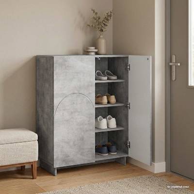 vidaXL Шкаф за обувки 73 x 38 x 87, 5 см Инженерна дървесина (8011651)