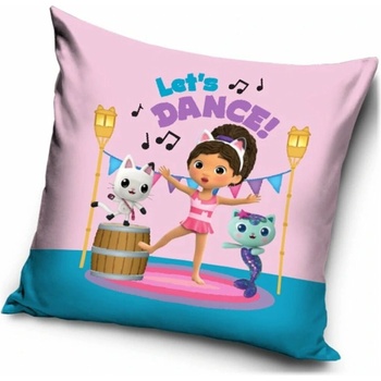 Carbotex Vankúš Gábinin kúzelný domček motív Poďme tancovať 40x40