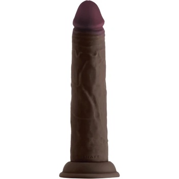 Shaft Двуслойно дилдо от силикон Shaft Model J 8, 5" кафяво
