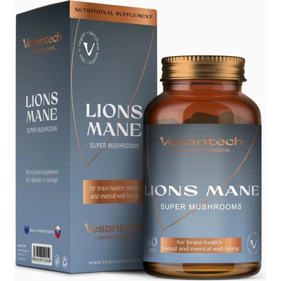 Vesantech Lions mane super mushrooms 60 kapsúl