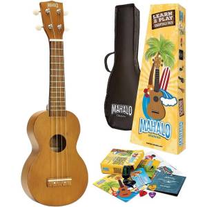 Mahalo MR1 Essential Pack Transparent Brown Сопрано укулеле (<![CDATA[MR1TBRK]]>)