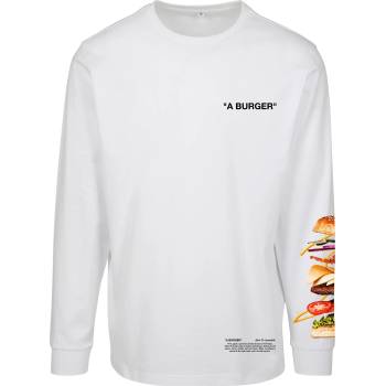 Mister Tee Мъжка блуза в бяло Mister Tee Burger Longsleeve UB-MT1944-00220 - Бял, размер S