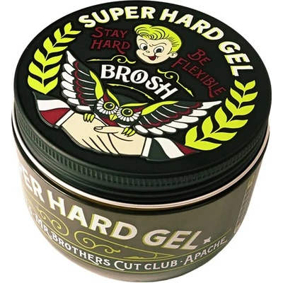 Silný gél na vlasy BROSH Super hard gel 200 g