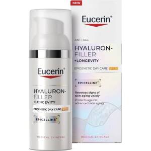 Eucerin Hyaluron-Filler + Longevity Дневен крем за лице, SPF30, 50 ml