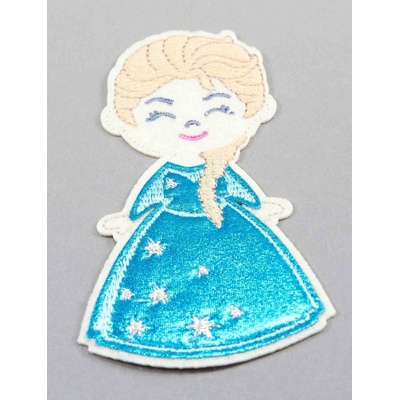 Nažehľovacia záplata - princezná Elsa - rozmer 10 cm x 5,5 cm