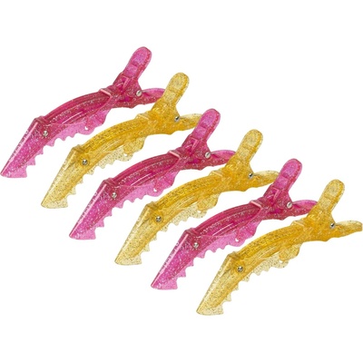 Sinelco Skřipce SIBEL GATOR Glossy Lips 11 cm/6 ks