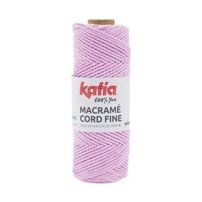 MACRAME CORD FINE 2,5mm Katia Farby MACRAME CORD FINE: 213 svetlá lila