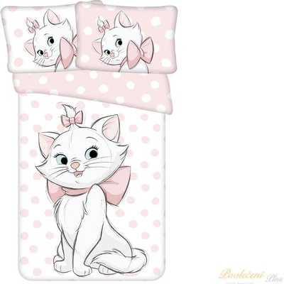 Jerry Fabrics Disney povlečení Marie Cat Dots 03 baby 100 x 135, 60 x 40 cm – Zboží Dáma