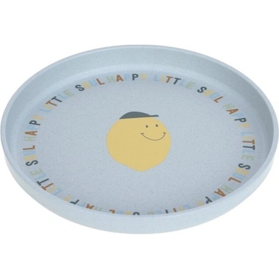 Dětský talíř Lassig Plate PP/Cellulose Happy Fruits lemon