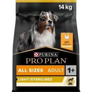 PRO PLAN OptiWeight All Size Adult Light/Sterilised chicken 14 kg