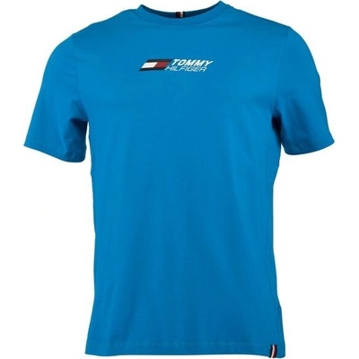Tommy Hilfiger ESSENTIAL BIG LOGO TEE modrá