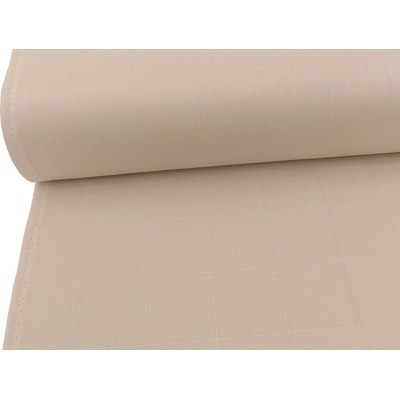 Mirtex Tkanina TABLE 200/155 Béžová Panama kostka 55mm šíře 150cm Zbytková metráž