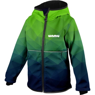 Wamu dětská bunda Mozaika zelená