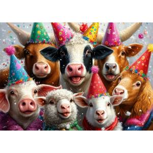 Mr. Broccoli - Puzzle Party Animals - 1 000 piese