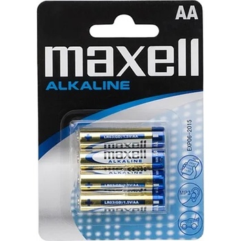 VEZ Батерия Maxell - Алкална батерия, 4бр. AA (LR6), 1, 5V (без живак) 18720 (18720)