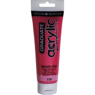 Daler-Rowney Graduate АКРИЛНА боя Metallic Red 120 ml 1 бр (123120720)