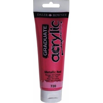 Daler-Rowney Graduate АКРИЛНА боя Metallic Red 120 ml 1 бр (123120720)