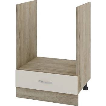 ИРИМ Долен шкаф за вградена фурна с чекмедже Сити АРС-36 дъб сонома арвен / сатен 60 см