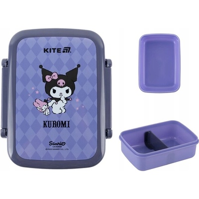 RAŇAJKOVÝ BOX S PREHRÁDKAMI DO ŠKOLY 420ml KUROMI KITE