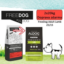 Freedog by Aldog The Breeders Way Lamb Medium&Maxi 2 x 20 kg