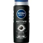 Nivea Men Active Clean Shower Gel - Душ гел за мъже за лице, коса и тяло с активен въглен 500мл